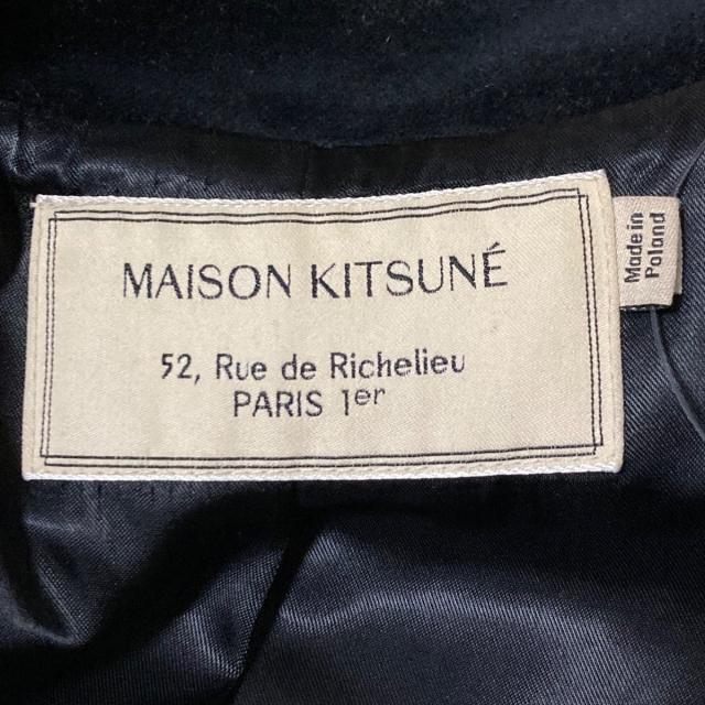 MAISON KITSUNE'(メゾンキツネ)のメゾンキツネ コート サイズ36 S - 黒 レディースのジャケット/アウター(その他)の商品写真