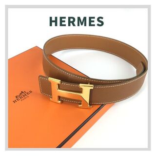 Hermes - HERMES エルメス H 刻印:〇Z ベルト ブラウン レザーの通販 