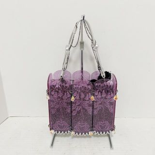 アナスイ(ANNA SUI)のアナスイ ハンドバッグ - ラメ/ビーズ(ハンドバッグ)