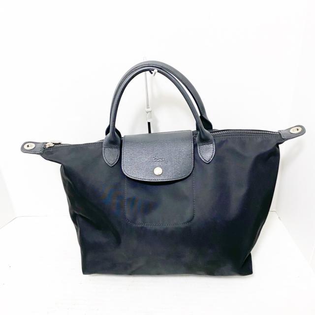 LONGCHAMP(ロンシャン)のロンシャン ハンドバッグ 黒 折りたたみ レディースのバッグ(ハンドバッグ)の商品写真