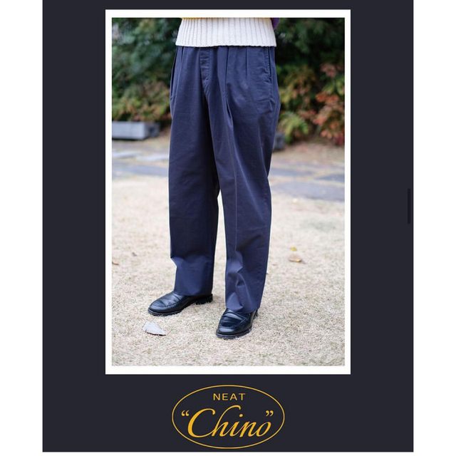 NEAT Chino - NAVY メンズのパンツ(チノパン)の商品写真