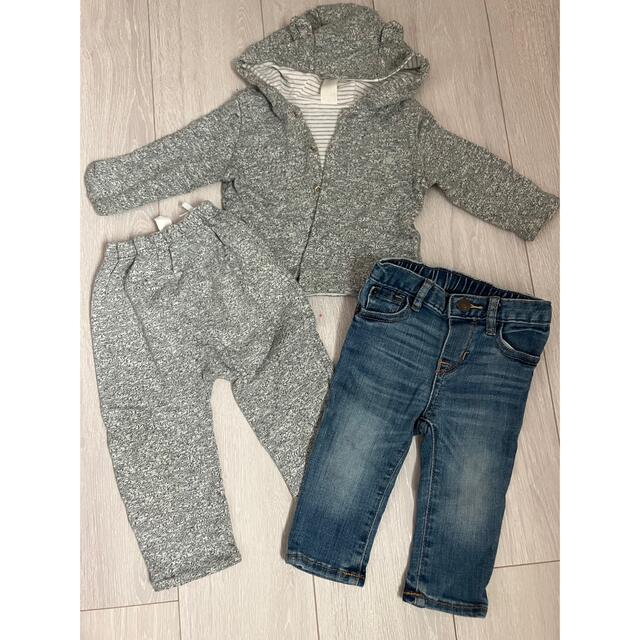 babyGAP(ベビーギャップ)のベビーgapセットアップ、デニム キッズ/ベビー/マタニティのベビー服(~85cm)(パンツ)の商品写真