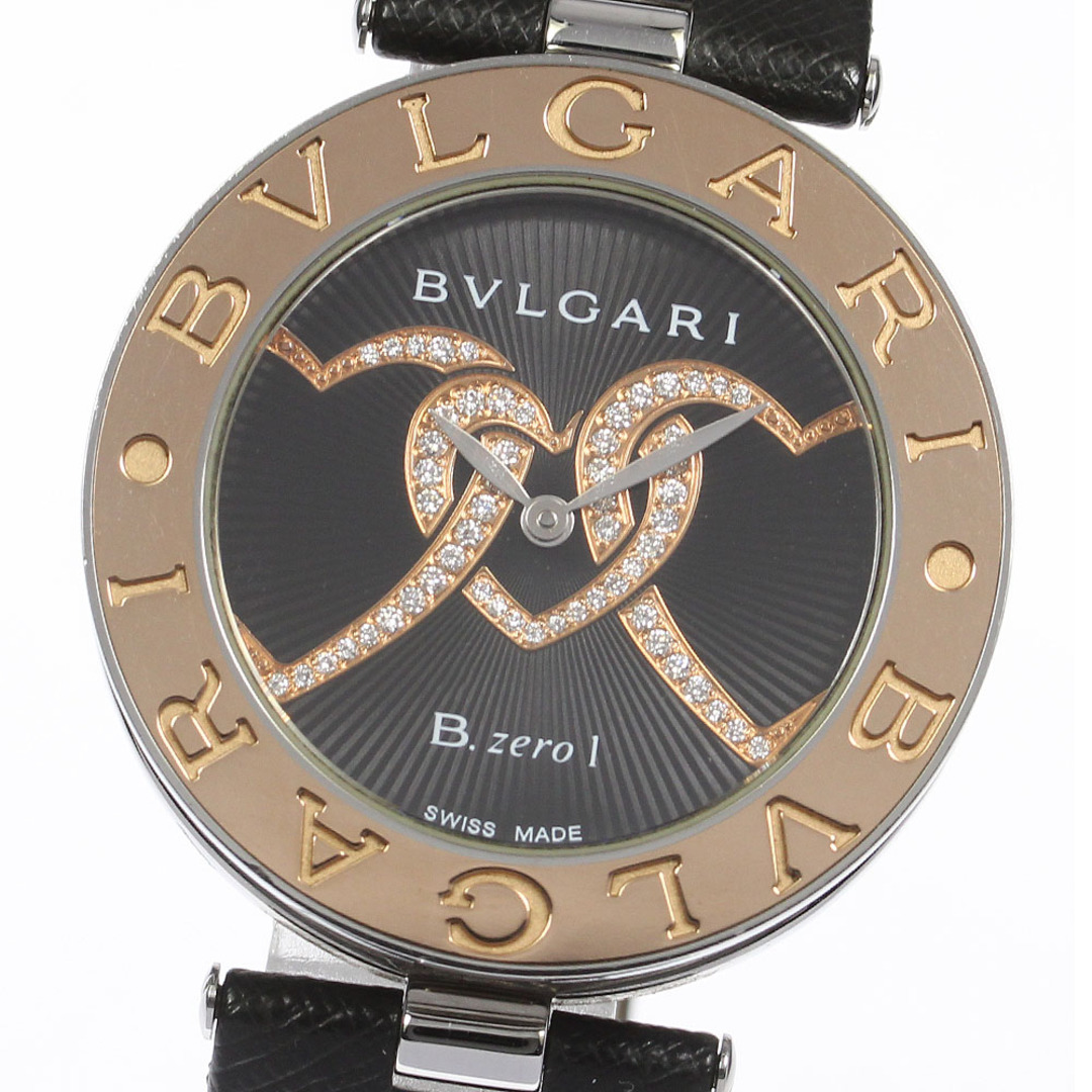 人気定番 【BVLGARI】ブルガリ - BVLGARI B-ZERO1 レディース_698766【ev15】 クォーツ BZP35S ハートモチーフダイヤ 腕時計