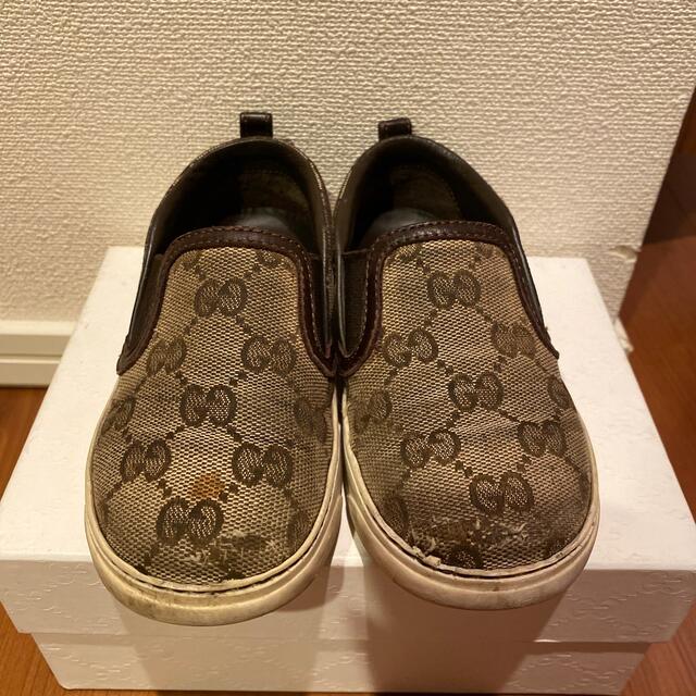 Gucci(グッチ)の訳あり　GUCCI スリッポン　16cm キッズ/ベビー/マタニティのキッズ靴/シューズ(15cm~)(スリッポン)の商品写真