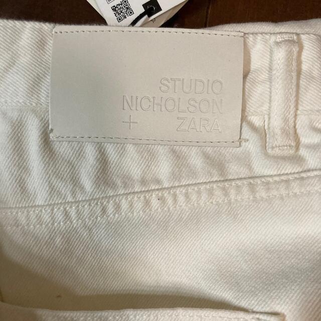 ZARA(ザラ)のZARA Studio Nicholson バルーンデニムパンツ　ホワイト　42 メンズのパンツ(デニム/ジーンズ)の商品写真