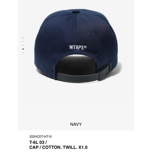 WTAPS T-6L 03 / CAP / COTTON. Navy