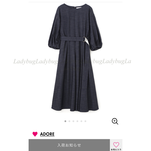 ADORE(アドーア)のアドーアADORE◆プレシャス掲載◆オックスデニムロングワンピース◆36 レディースのワンピース(ロングワンピース/マキシワンピース)の商品写真