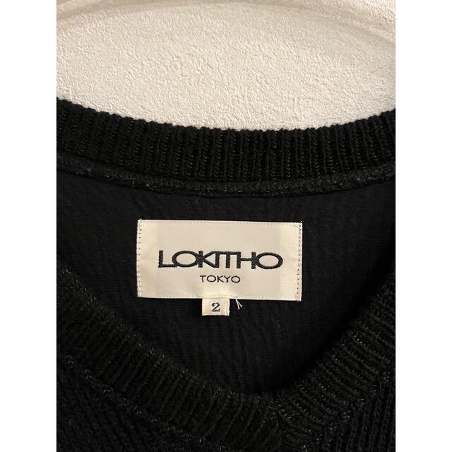 LOKITHO／CORD EMBROIDRED KNIT DRESS