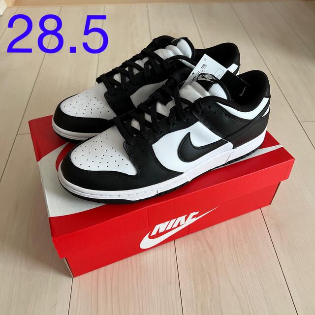 メンズNIKE dunk low retro パンダ　28.5cm