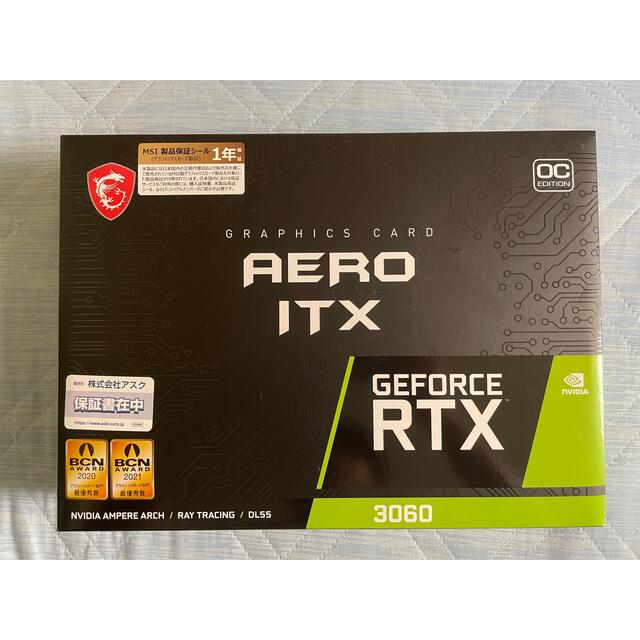 msi GEFORCE RTX3060 12GB AERO ITXPCパーツ