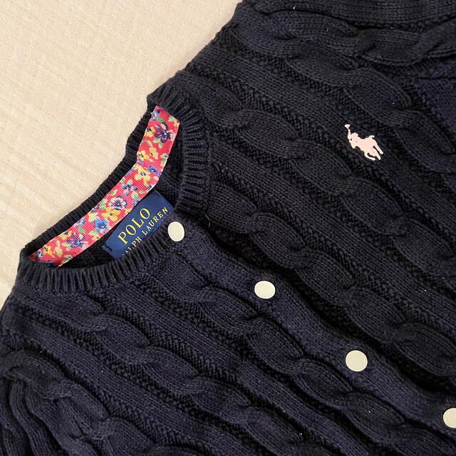 POLO RALPH LAUREN(ポロラルフローレン)のPOLO RALPH LAUREN　ベビー・ガール　カーディガン キッズ/ベビー/マタニティのキッズ服女の子用(90cm~)(カーディガン)の商品写真