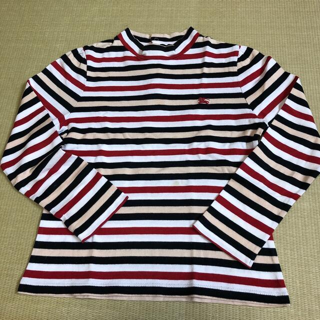 BURBERRY(バーバリー)のバーバリー　ボーダー長袖Tシャツ　120cm キッズ/ベビー/マタニティのキッズ服女の子用(90cm~)(Tシャツ/カットソー)の商品写真