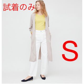 ユニクロ(UNIQLO)の格安！試着のみ　ユニクロ　UVカットスリット ロングカーディガン S(カーディガン)