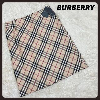 バーバリー(BURBERRY)の☆タグ付き未使用品☆ バーバリー ひざ丈スカート ノバチェック 15号(ひざ丈スカート)