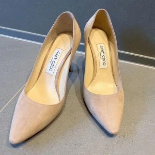 JIMMY CHOO - 【美品/結婚式】JIMMY CHOO ベージュパンプス 38サイズの