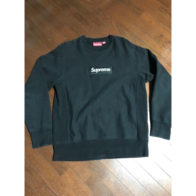 SupremeシュプリームBox LogoトレーナーBlackボックスロゴ