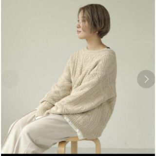 トゥデイフル(TODAYFUL)のTODAYFUL Vintage Aran Knit エクリュ(ニット/セーター)