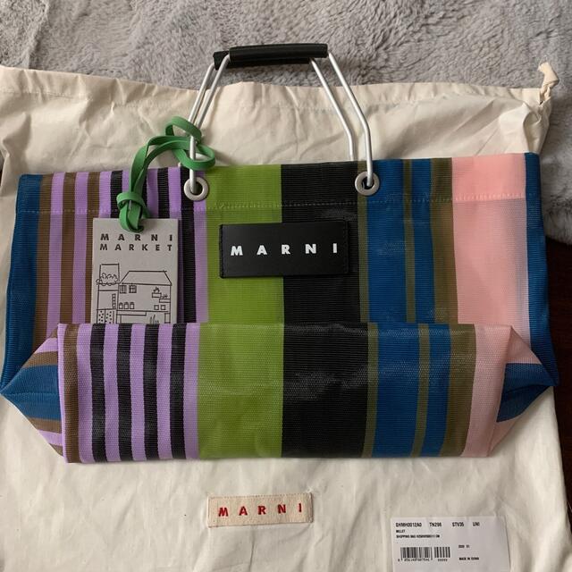 今だけSALE 大人気 新品 marni ストライプバッグ