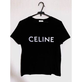 セリーヌ Tシャツ(レディース/半袖)(ブラック/黒色系)の通販 59点 売筋 セリーヌ tシャツ Lサイズ CELINE ブラック ほぼ新品 Tシャツ/カットソー(半袖/袖なし)