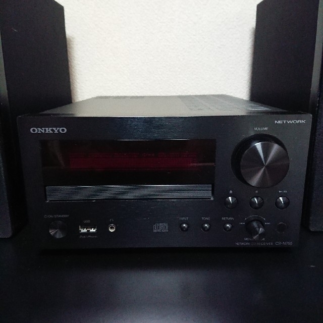 ONKYO コンポ CR-N755 スピーカー 無線LANアダプター付 2