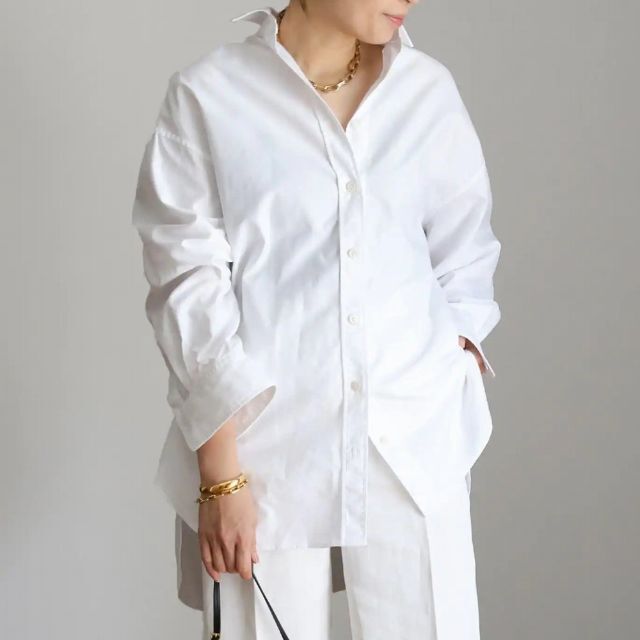 DEUXIEME CLASSE - Deuxieme Classe nova ワイドシャツ 白の通販 by