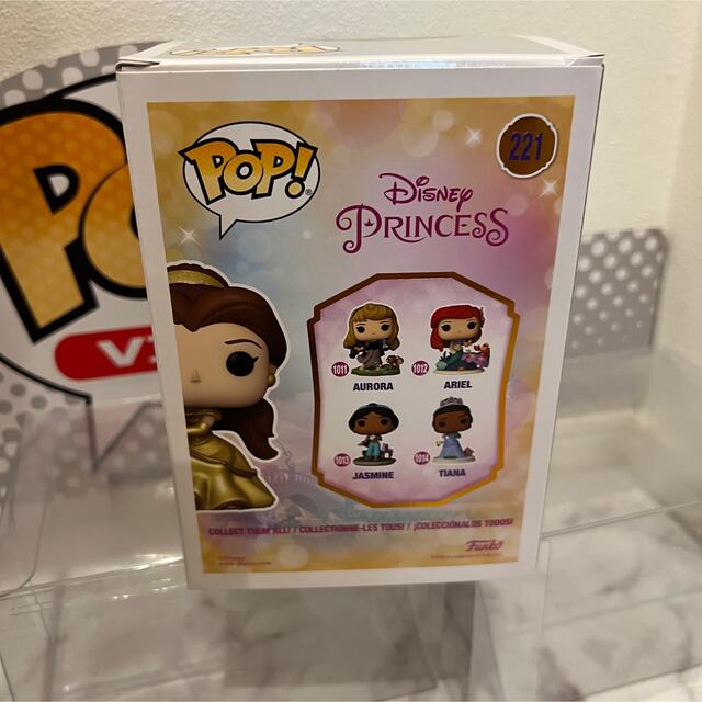 Disney(ディズニー)のレアFUNKO POP!  美女と野獣　ベル　ディズニープリンセスゴールド エンタメ/ホビーのフィギュア(アニメ/ゲーム)の商品写真