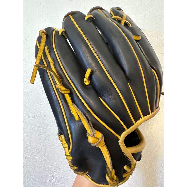 定価5.5万】ミズノプロ 外野手 イチロー型 オーダーグラブ 黒 即戦力 定価5.5万】ミズノプロ 外野手 イチロー型 オーダーグラブ 黒 即戦力