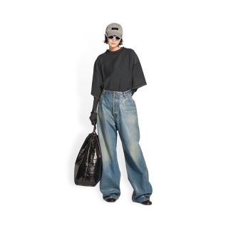 バレンシアガ(Balenciaga)のBALENCIAGA  LARGE BAGGY ブルー　デニム(デニム/ジーンズ)