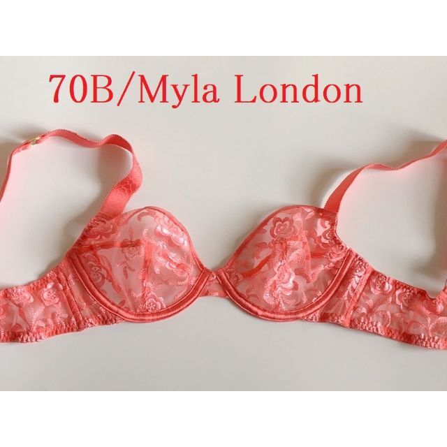 70B☆MYLA　LONDON　マイラ　UK超高級ブランド ブラ　ピンク