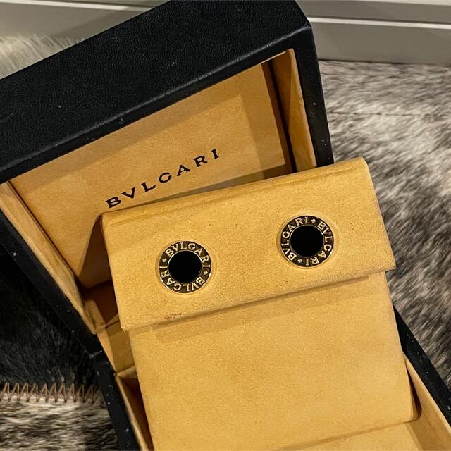 BVLGARI(ブルガリ)の超美品★ BVLGARI ブルガリ オニキス　ピアス　YG レディースのアクセサリー(ピアス)の商品写真