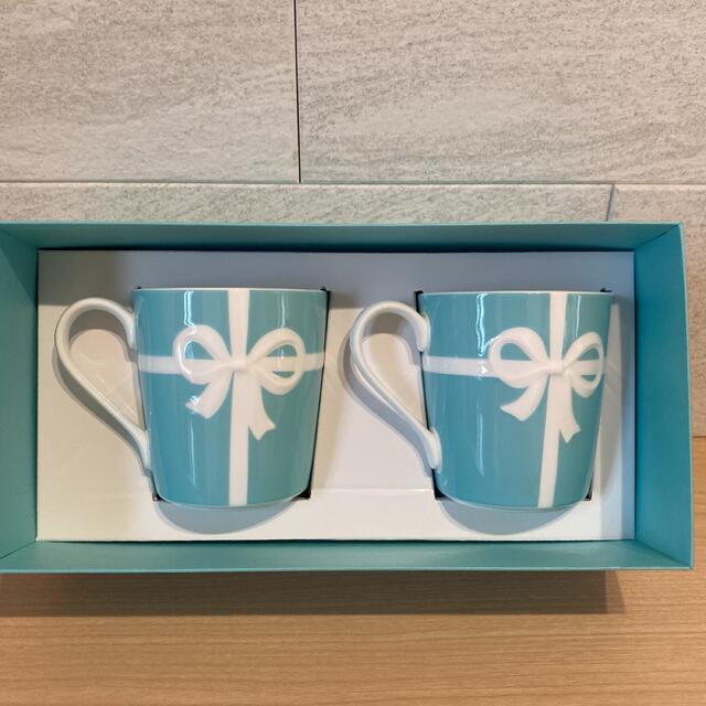 新品未使用 ティファニー ペアマグカップ ブルーリボン 食器 通販