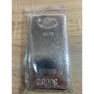 【★週末限定価格★相田化学工業】銀　インゴット2000g (金属工芸)