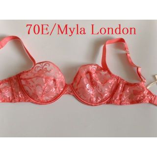 70E☆MYLA　LONDON　マイラ　UK超高級ブランド ブラ　ピンク(ブラ)