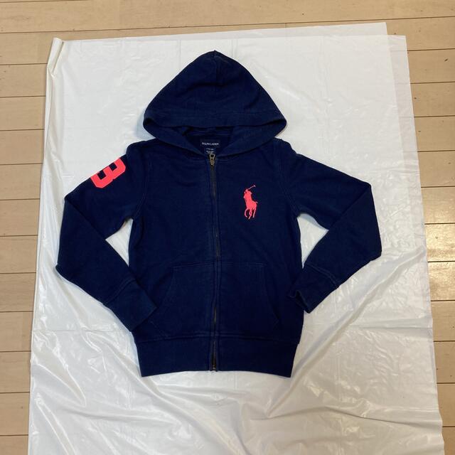 Ralph Lauren(ラルフローレン)のラルフローレン ビッグポニー   ジャケット パーカー 130 140㎝ キッズ/ベビー/マタニティのキッズ服女の子用(90cm~)(ジャケット/上着)の商品写真