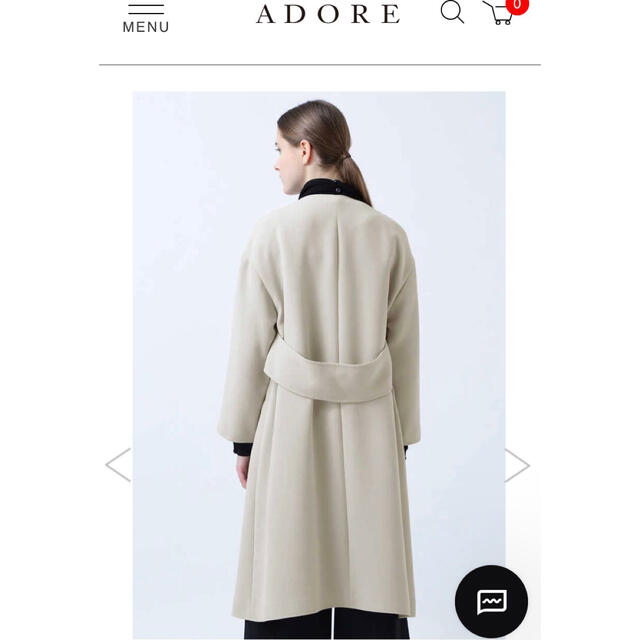 ADORE - レア完売 黒 ADORE アドーア コート ロングの通販 by ADORETY ...