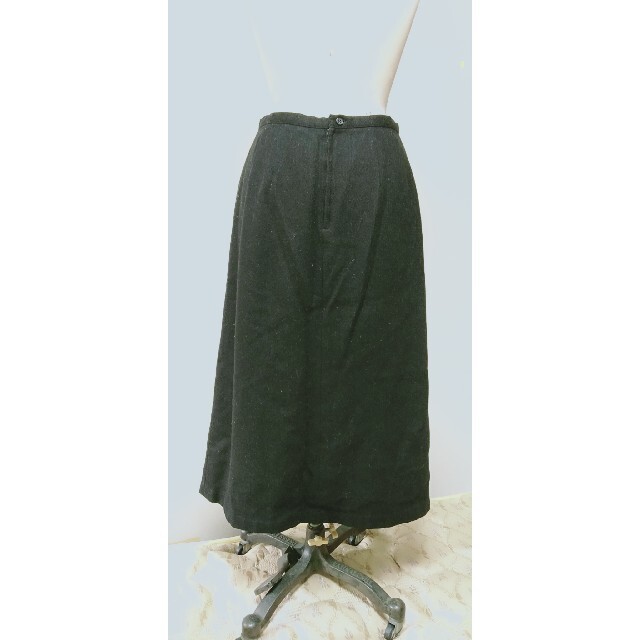 セット販売 ウール混スカート+裏起毛グレージュトップス SizeLL レディースのレディース その他(セット/コーデ)の商品写真