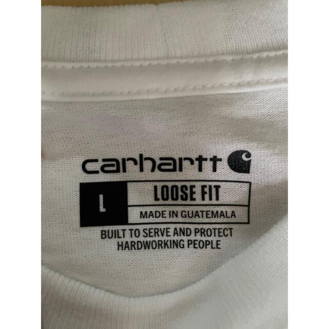 carhartt(カーハート)の【新品未使用】carhartt カーハートtシャツ　大人気カラーホワイト メンズのトップス(Tシャツ/カットソー(半袖/袖なし))の商品写真