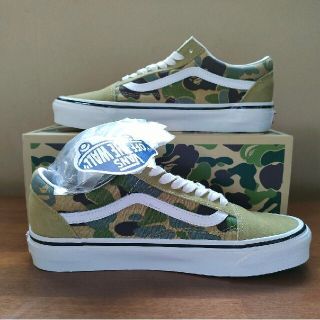 ①希少❤【新品】BAPE X VANS ABC CAMO OLD SKOOL M