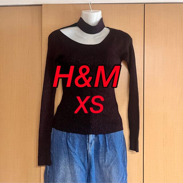 H&M(エイチアンドエム)のH&M ホルターネックニット　XS レディースのトップス(ニット/セーター)の商品写真