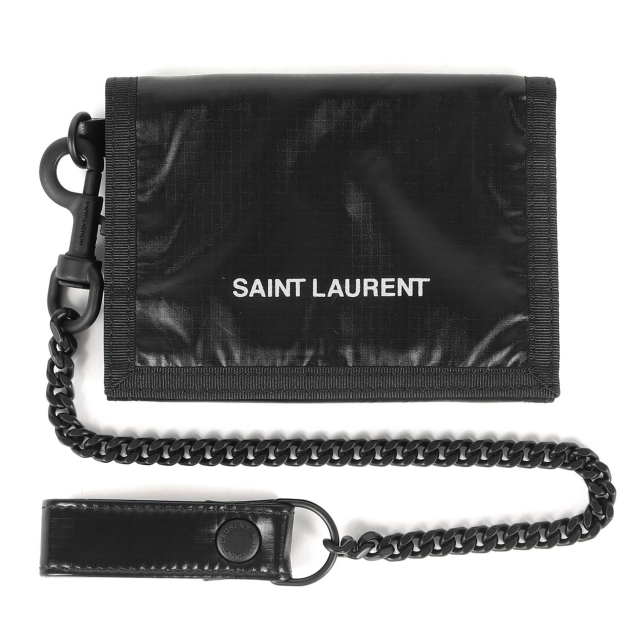 SAINT LAURENT PARIS サンローラン パリ チェーン 付き ナイロン 三