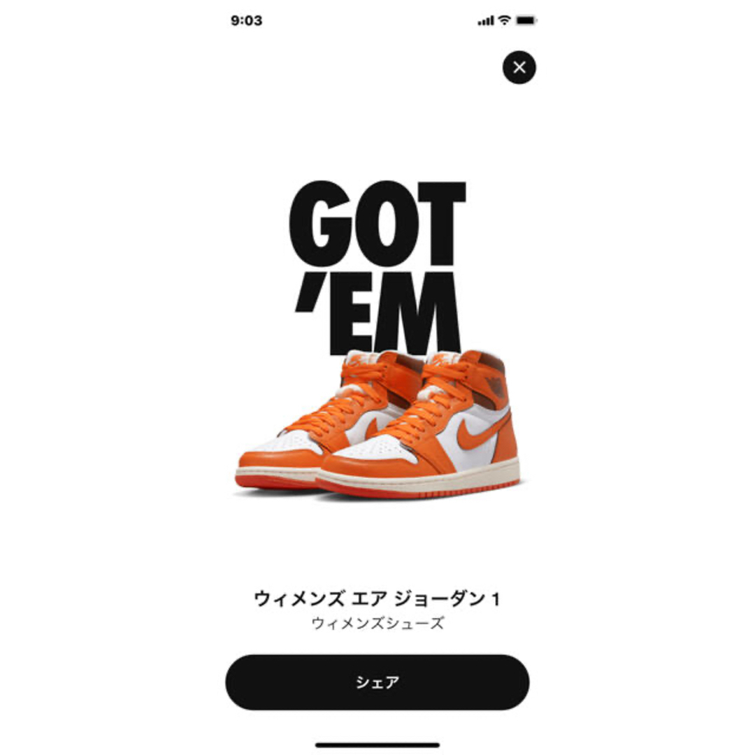 NIKE(ナイキ)のWMNS Air Jordan 1 High Starfish W27.5 メンズの靴/シューズ(スニーカー)の商品写真