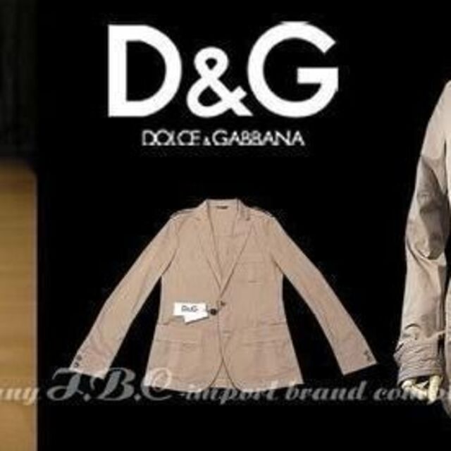 ★DOLCE&GABBANAドルガバ2つボタンサファリジャケット46チェスナッツ