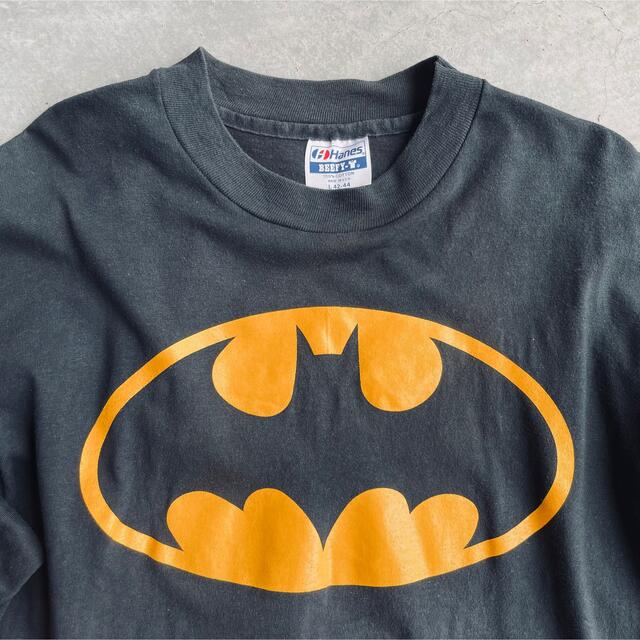 Hanes(ヘインズ)の極美品 USA製 バットマン ヴィンテージ 映画 ムービー Hanse 長袖T メンズのトップス(Tシャツ/カットソー(七分/長袖))の商品写真