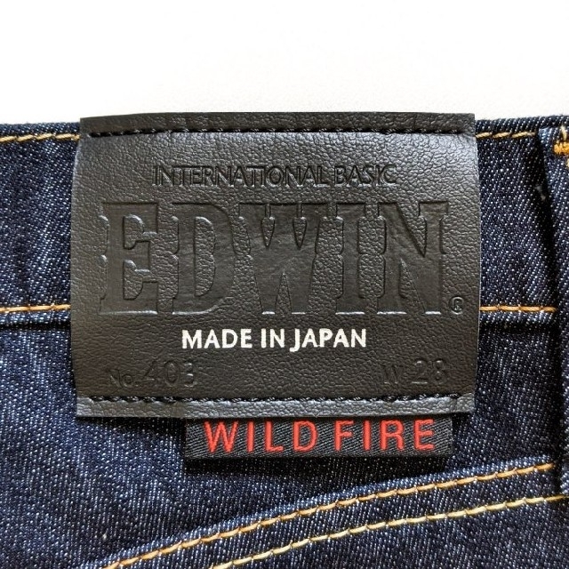 EDWIN(エドウィン)の濃紺 エドウィン EDWIN ワイルドファイア 403W 防風 防寒 バイカー メンズのパンツ(デニム/ジーンズ)の商品写真