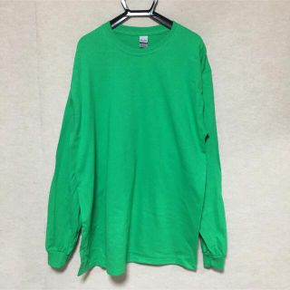 ギルタン(GILDAN)の新品 GILDAN ギルダン 長袖ロンT アイリッシュグリーン 緑 L(Tシャツ/カットソー(七分/長袖))