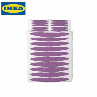 イケア(IKEA)のIKEA PAPAVER OVAL イケア　ダブルサイズ　ベッドカバーセット(シーツ/カバー)
