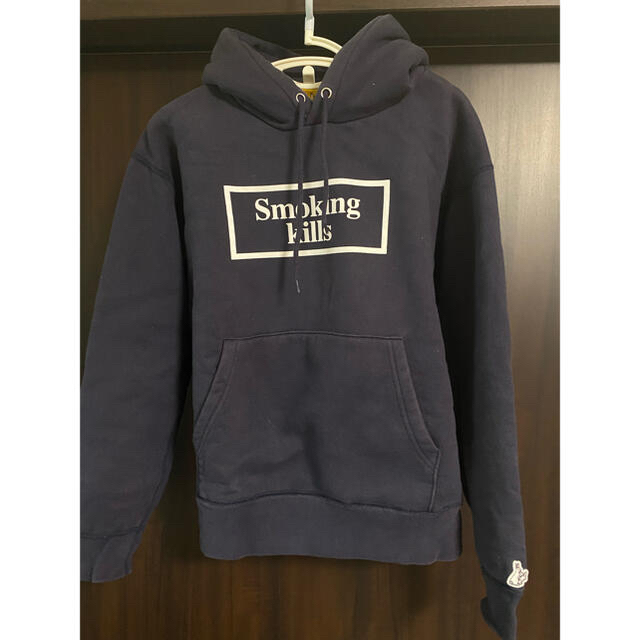 smokingkills【値下げ】SMOKING KILLS BOX LOGO HOODIE