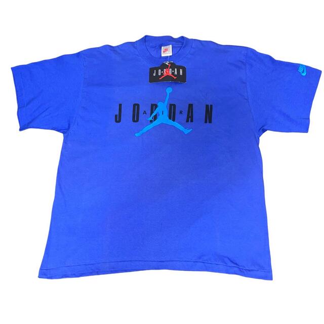 デッドストック90s USA製 NIKE AIR JORDAN Tシャツ 青 L