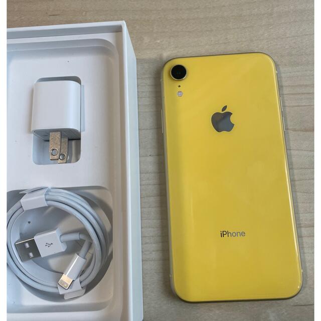 iPhone(アイフォーン)のiphone xr  イエロー128GB simフリー スマホ/家電/カメラのスマートフォン/携帯電話(スマートフォン本体)の商品写真