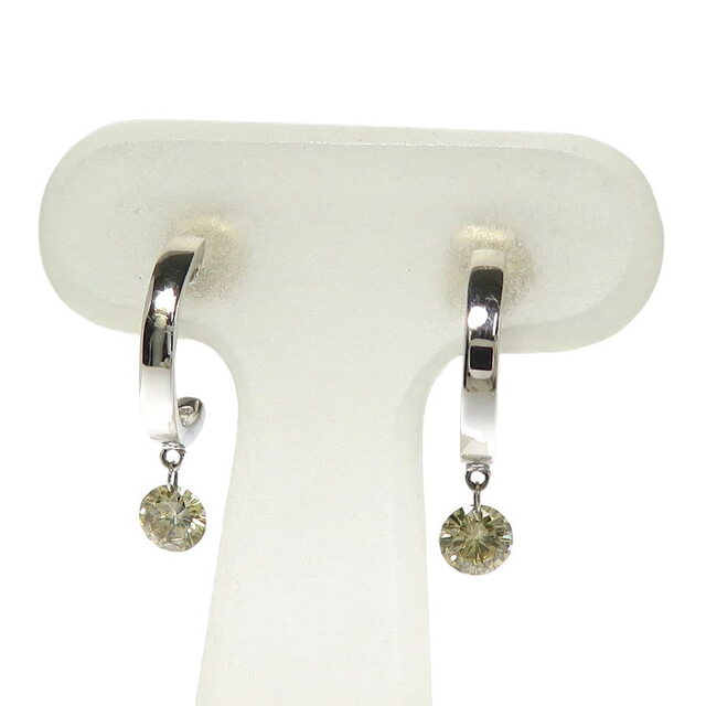 ピアス フープ K18WG ダイヤモンド - www.husnususlu.com